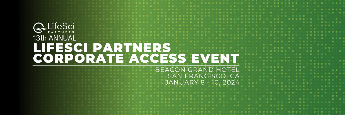 13th Annual LifeSci Partners Corporate Access Event banner